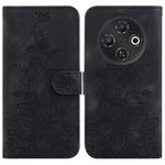 For Tecno Pop 9 5G / Spark 30C 5G Lily Embossed Leather Phone Case(Black)