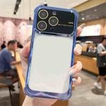 For iPhone 14 Pro Four-corner Shockproof TPU Phone Case with Lens Film(Blue)