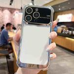 For iPhone 14 Pro Four-corner Shockproof TPU Phone Case with Lens Film(Silver)