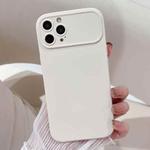 For iPhone 14 Pro Max Large Window Frosted TPU Phone Case(White)