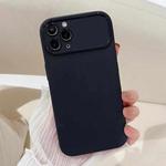 For iPhone 13 Pro Large Window Frosted TPU Phone Case(Black)