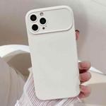 For iPhone 12 Pro Max Large Window Frosted TPU Phone Case(White)
