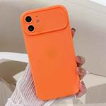 For iPhone 11 Large Window Frosted TPU Phone Case(Orange)