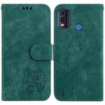 For Nokia G11 Plus Little Tiger Embossed Leather Phone Case(Green)