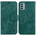 For Nokia G22 Little Tiger Embossed Leather Phone Case(Green)