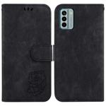 For Nokia G22 Little Tiger Embossed Leather Phone Case(Black)