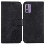 For Nokia G42 Little Tiger Embossed Leather Phone Case(Black)