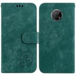 For Nokia G300 Little Tiger Embossed Leather Phone Case(Green)