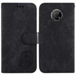 For Nokia G300 Little Tiger Embossed Leather Phone Case(Black)