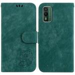 For Nokia XR21 Little Tiger Embossed Leather Phone Case(Green)