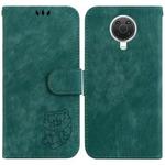 For Nokia G10 / G20 Little Tiger Embossed Leather Phone Case(Green)