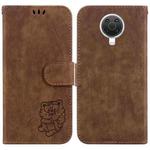 For Nokia G10 / G20 Little Tiger Embossed Leather Phone Case(Brown)
