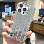 For iPhone 14 Pro Electroplated Glazed Tile TPU Phone Case(Silver)