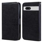 For Google Pixel 7A Skin Feeling Oil Leather Texture PU + TPU Phone Case(Black)