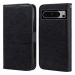 For Google Pixel 8 Pro Skin Feeling Oil Leather Texture PU + TPU Phone Case(Black)