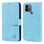 For Xiaomi Redmi A1 / A1+ Skin Feeling Oil Leather Texture PU + TPU Phone Case(Light Blue)