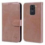 For Xiaomi Redmi Note 9 / 10X 4G Skin Feeling Oil Leather Texture PU + TPU Phone Case(Champagne)