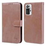 For Xiaomi Redmi Note 10 Pro Skin Feeling Oil Leather Texture PU + TPU Phone Case(Champagne)