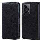 For Xiaomi Redmi Note 12 Pro Global Skin Feeling Oil Leather Texture PU + TPU Phone Case(Black)