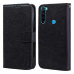 For Xiaomi Redmi Note 8 Skin Feeling Oil Leather Texture PU + TPU Phone Case(Black)