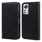 For Xiaomi 12 Skin Feeling Oil Leather Texture PU + TPU Phone Case(Black)