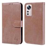 For Xiaomi 12 Pro Skin Feeling Oil Leather Texture PU + TPU Phone Case(Champagne)