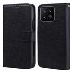 For Xiaomi 13 Skin Feeling Oil Leather Texture PU + TPU Phone Case(Black)