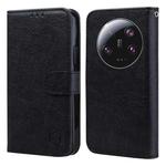 For Xiaomi 13 Ultra Skin Feeling Oil Leather Texture PU + TPU Phone Case(Black)