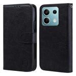 For Xiaomi Redmi Note 13 5G Skin Feeling Oil Leather Texture PU + TPU Phone Case(Black)