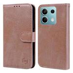 For Xiaomi Redmi Note 13 5G Skin Feeling Oil Leather Texture PU + TPU Phone Case(Champagne)