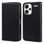 For Xiaomi Redmi Note 13 Pro+ Skin Feeling Oil Leather Texture PU + TPU Phone Case(Black)