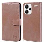 For Xiaomi Redmi Note 13 Pro+ Skin Feeling Oil Leather Texture PU + TPU Phone Case(Champagne)