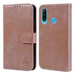 For Huawei P30 Lite / Nova 4E Skin Feeling Oil Leather Texture PU + TPU Phone Case(Champagne)