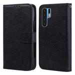 For Huawei P30 Pro Skin Feeling Oil Leather Texture PU + TPU Phone Case(Black)