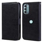 For Motorola Moto G Stylus 5G 2022 Skin Feeling Oil Leather Texture PU + TPU Phone Case(Black)