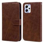 For Motorola Moto G13 / G23 Skin Feeling Oil Leather Texture PU + TPU Phone Case(Brown)