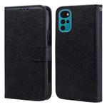 For Motorola Moto G22 Skin Feeling Oil Leather Texture PU + TPU Phone Case(Black)