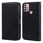 For Motorola Moto G30 / G10 / G20 Skin Feeling Oil Leather Texture PU + TPU Phone Case(Black)