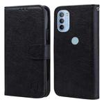 For Motorola Moto G31 / G41 Skin Feeling Oil Leather Texture PU + TPU Phone Case(Black)