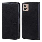 For Motorola Moto G32 Skin Feeling Oil Leather Texture PU + TPU Phone Case(Black)