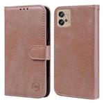 For Motorola Moto G32 Skin Feeling Oil Leather Texture PU + TPU Phone Case(Champagne)