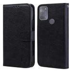 For Motorola Moto G50 Skin Feeling Oil Leather Texture PU + TPU Phone Case(Black)