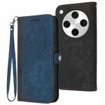 For OPPO Find X8 Pro Side Buckle Double Fold Hand Strap Leather Phone Case(Royal)