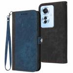 For OPPO Reno11 F / F25 Pro Side Buckle Double Fold Hand Strap Leather Phone Case(Royal)