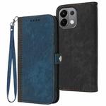 For OPPO K13 5G Side Buckle Double Fold Hand Strap Leather Phone Case(Royal)