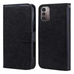 For Nokia G21 / G11 Skin Feeling Oil Leather Texture PU + TPU Phone Case(Black)
