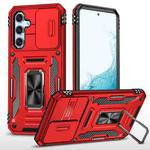 For Samsung Galaxy A54 Armor PC + TPU Camera Shield Phone Case(Red)