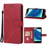 For Itel A25 Leather Phone Case(Red)