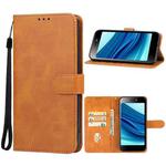 For Itel A25 Leather Phone Case(Brown)