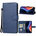 For Itel P55 Leather Phone Case(Blue)